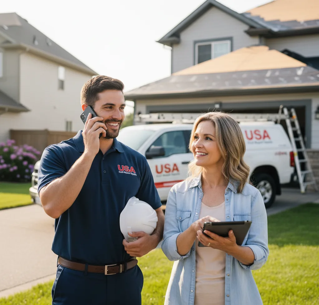 USA Roof Repair Experts customer support in Fairfield